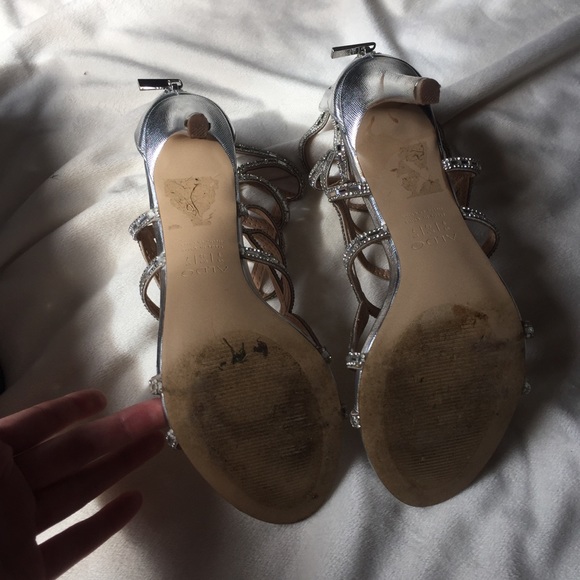 Aldo Norta rhinestone embellished caged stilettos! - Picture 6 of 8